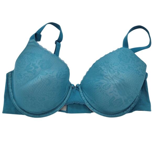 Maidenform Comfort Devotion Blue Extra Coverage Underwire T-Shirt Bra Size 36DD - Picture 1 of 5